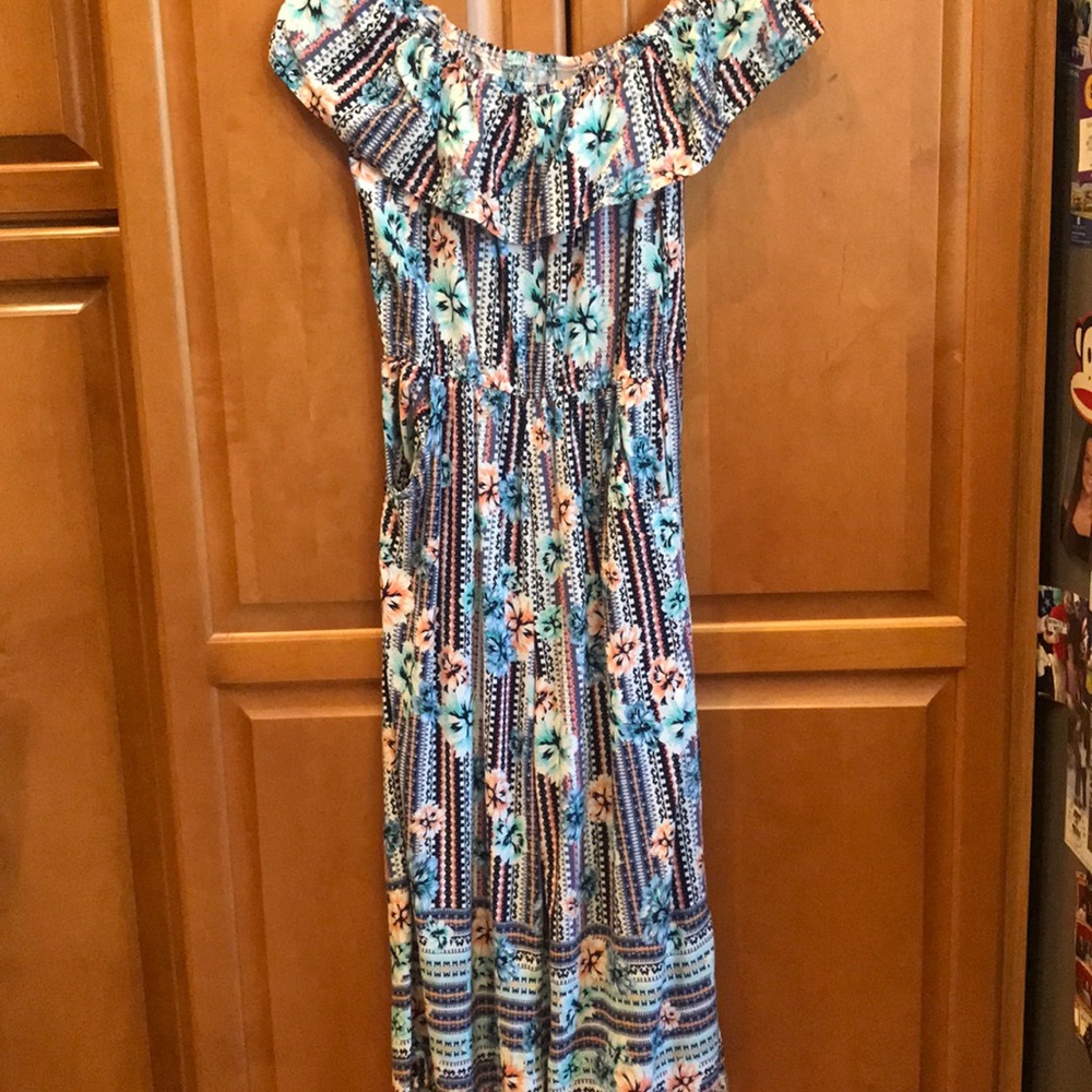 Girls palazzo off the shoulder jumper